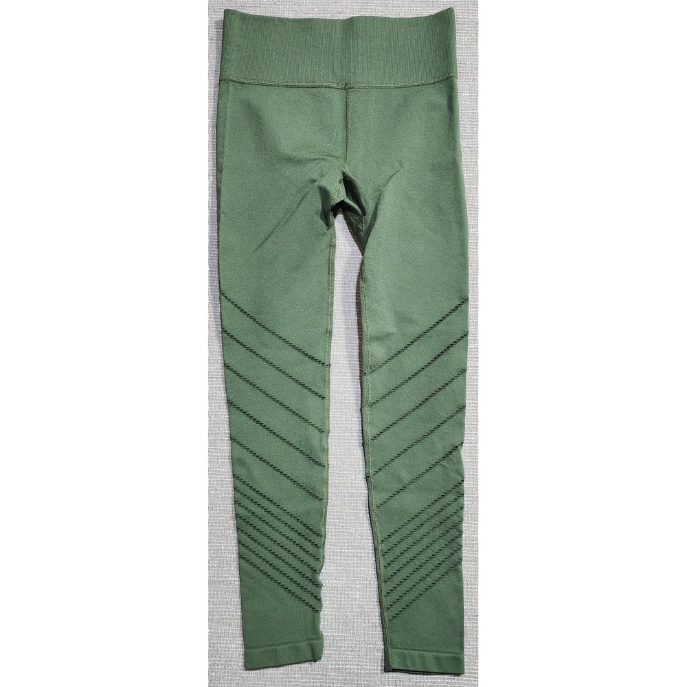 Phat Buddha Seamless Ribbed Leggings‎ Olive Green M/L Workout yoga pilates